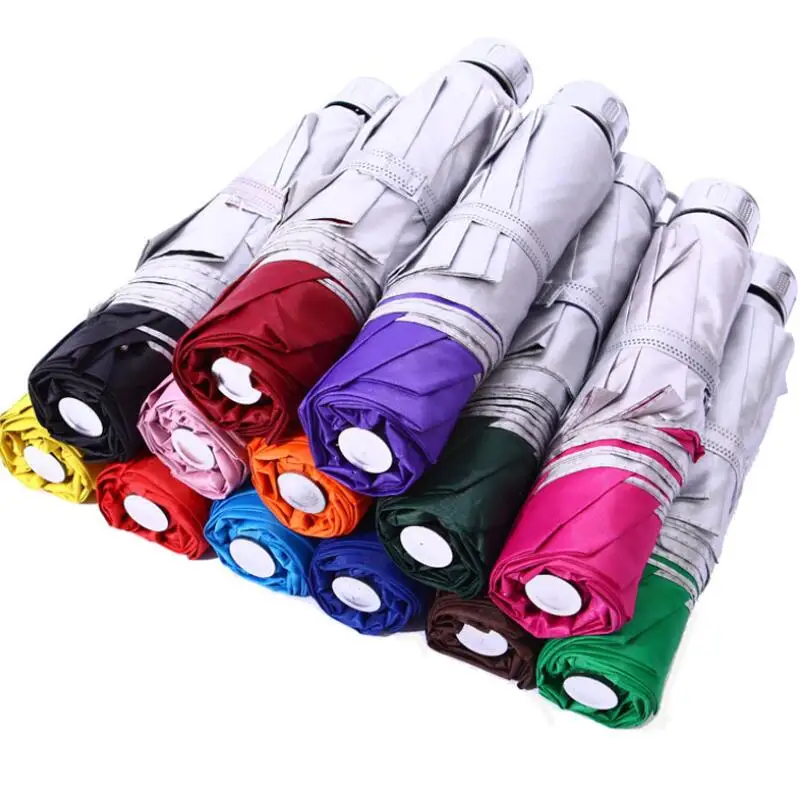 

Модный Красочный пляжный зонт, Серебряный клей, защита от УФ-лучей, складной зонт от солнца и дождя для женщин, LX8390