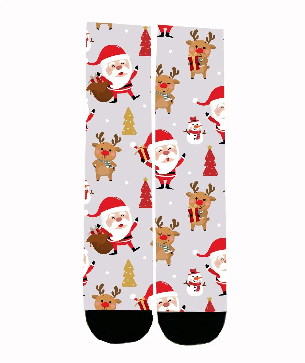 

Custom Made Christmas Ho Ho Ho Sublimation Print Socks