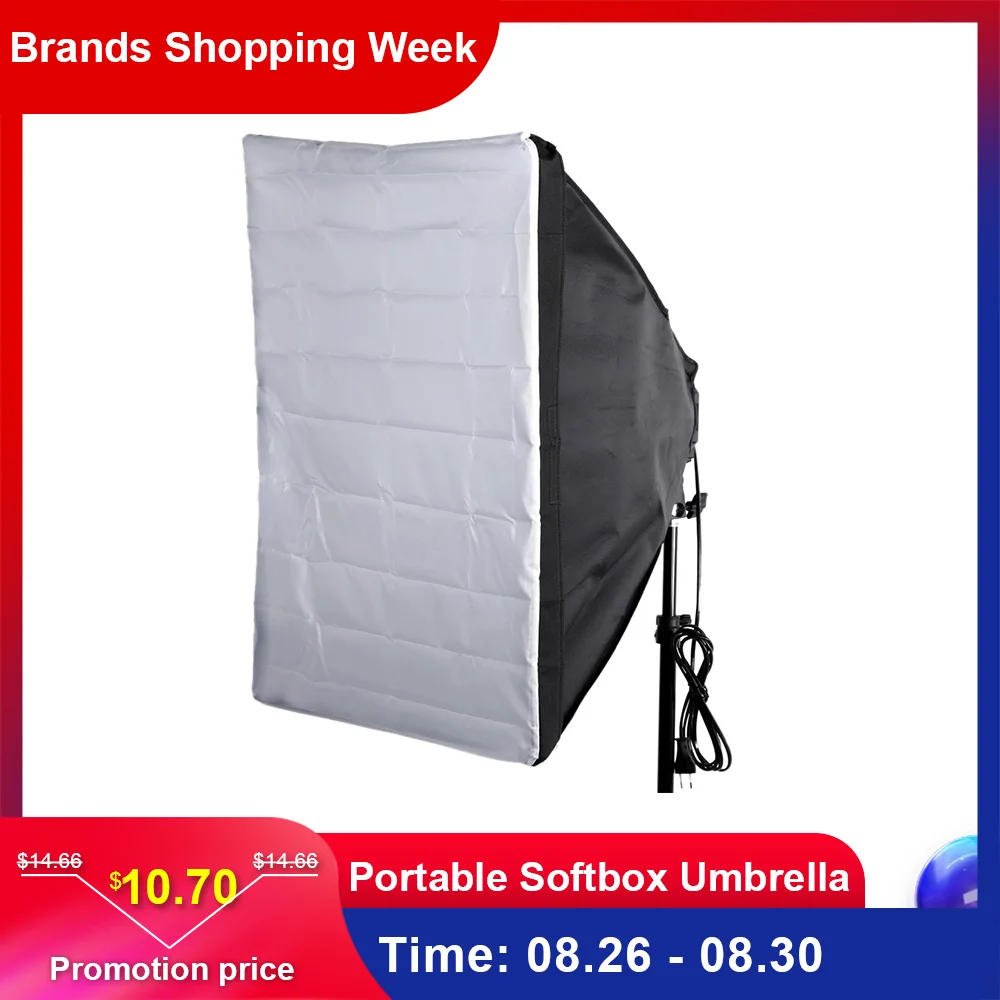 

Portable 50 * 70cm Softbox Umbrella Softbox Reflector Camera Photo Soft Box for Speedlight For Photography Studio