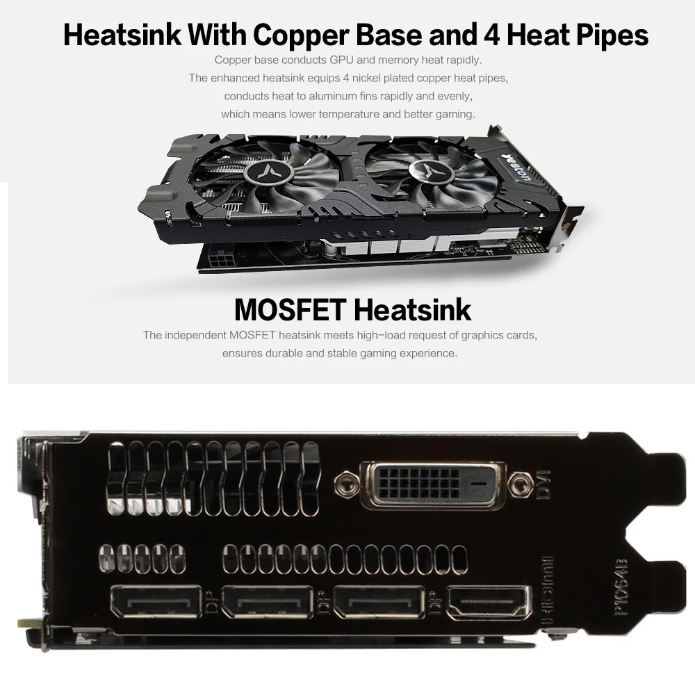 Игровая карта Yeston RX580 2048SP 8G для настольного компьютера игровой офис 580