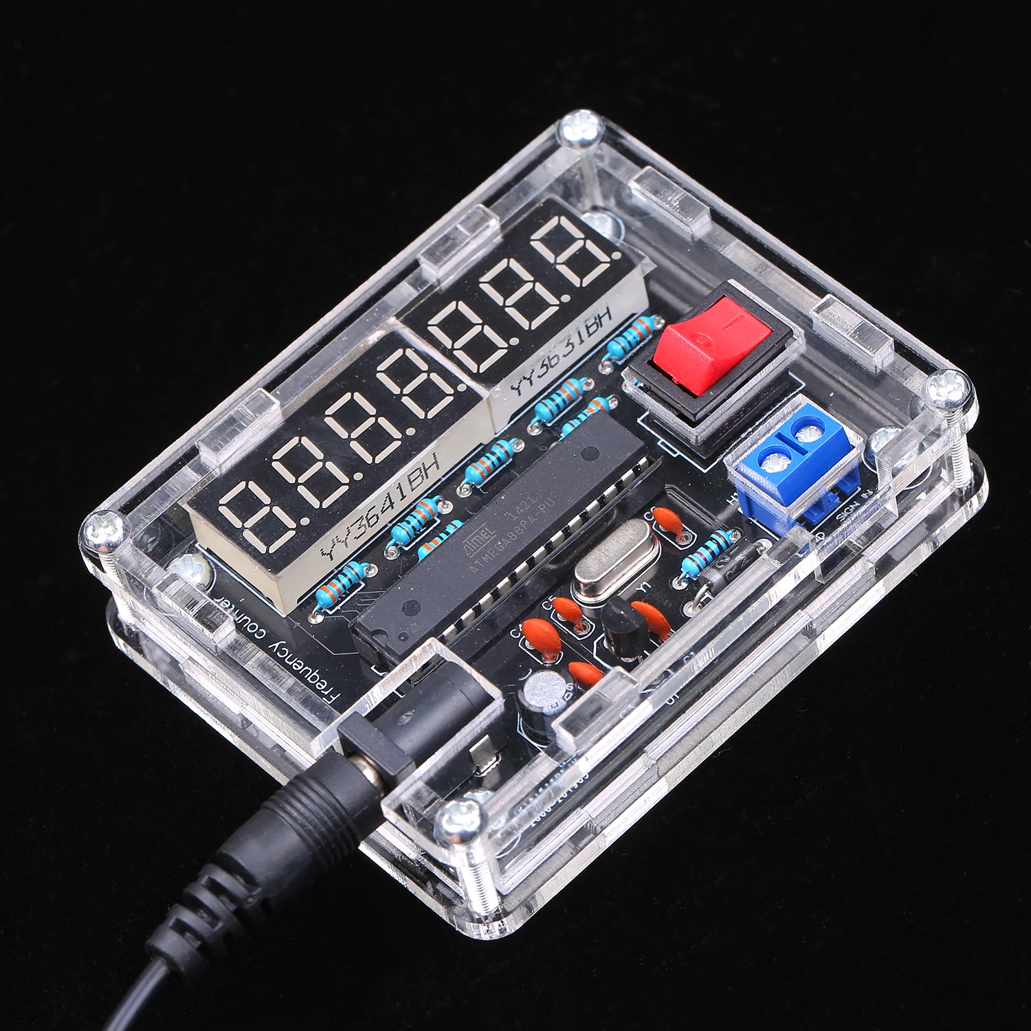10 МГц Частотомер DIY Kit частотомер частоты AVR с оболочкой счетчик частотомер, частота измерения