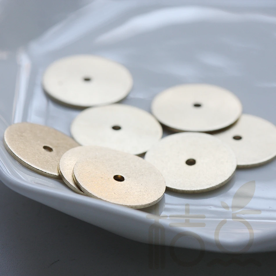 20 Pieces Raw Brass Center Hole Round Disc Disk 15mm (4145cf304