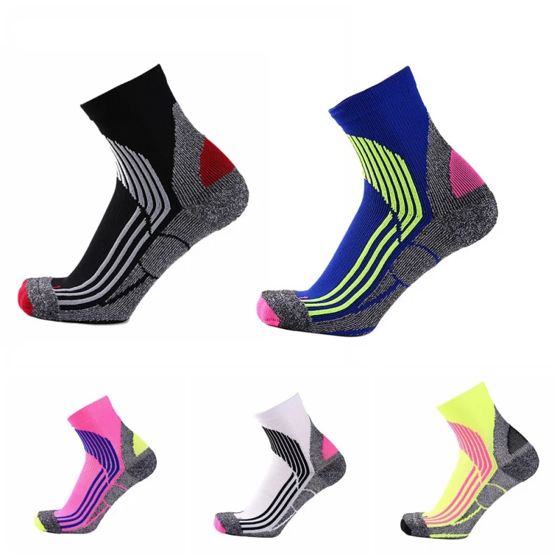 New Autumn Winter Sports Breathable Running Socks Cotton Compression Unisex Univeral Deodorant Socks AHPU