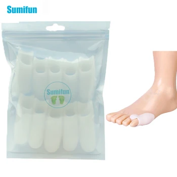 

10Pcs Hallux Valgus Pro Bicyclic Bone Thumb Orthotics Braces To Correct Daily Silicone Foot Big Toe Separator Pedicure Z43701