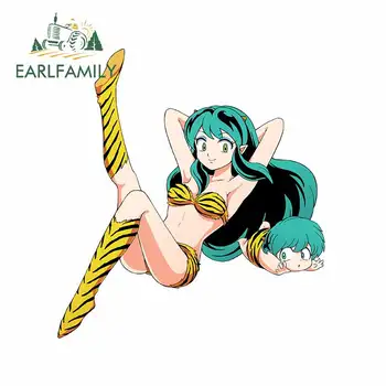 

EARLFAMILY 13cm x 12cm for Urusei Yatsura Waterproof Motorcycle Car Stickers Occlusion Scratch Waterproof Decals VAN Decoration