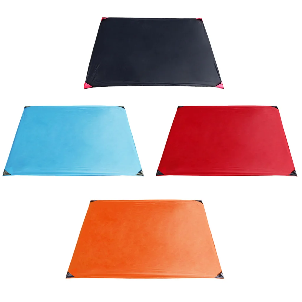 Portable Picnic Mat Pocket Beach Blanket Tent Ground Sheet With Ground Nail for The Beach, Hiking, Travel, Camping