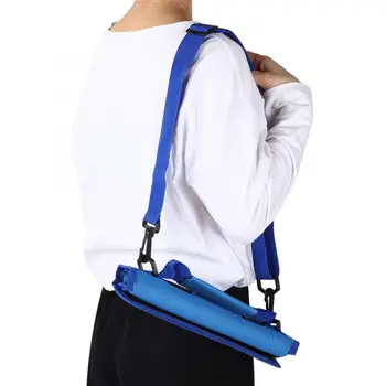

New Simple Portable Nylon Hook and Loop Binding Club Bag Practice Grip Bag Blue Accessories