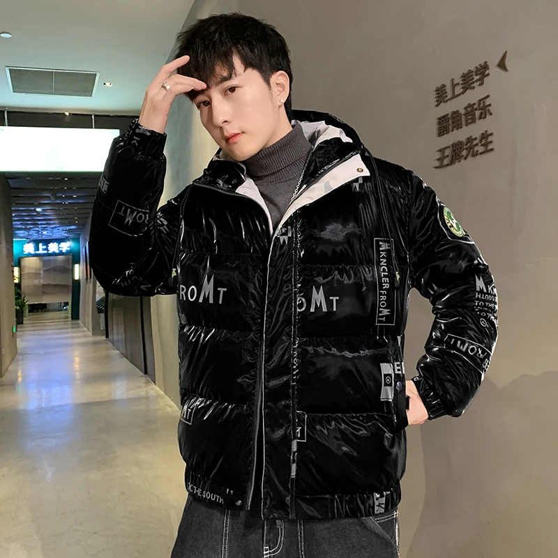 

2021New Men's Jacket Winter Cotton Clothes Korean Style Trendy Casual All-match Thicken Warm Coats .