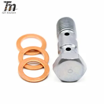 

Banjo Bolts Front/Rear Brake Master Cylinder Screw Brake Hose Caliper Bolt Hydraulic Clutch Screw M10 x 1.25 Motorcycle