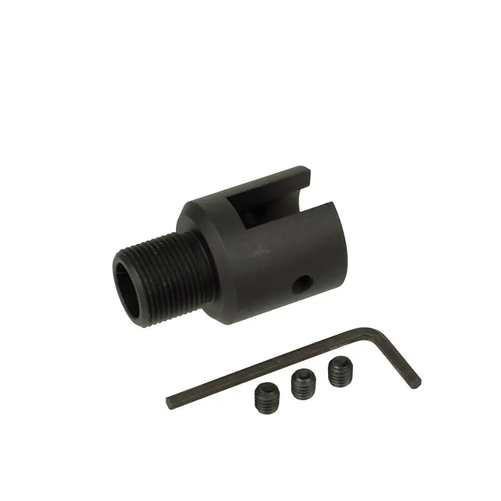 

Aluminum Ruger 1022 10/22 Muzzle Brake Adapter 1/2x28 & 5/8x24 .750 Barrel End Thread Protector Combo .223 .308