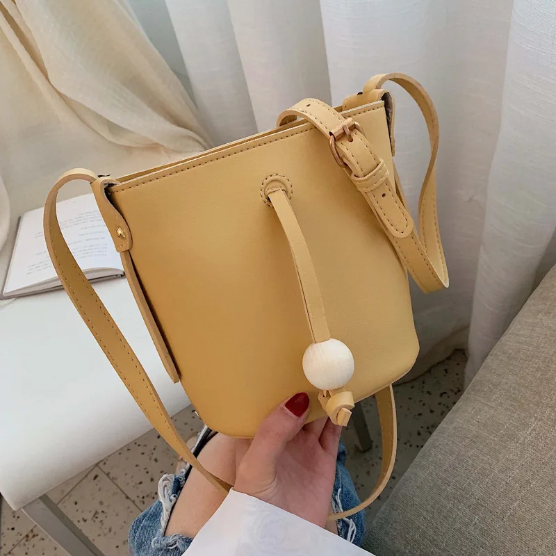 

Language meng wei Fashion Pu Crocodile Pattern Shoulder Bag Women's 2019 New Style Korean-style Bucket Bag Versatile Fashion Sho