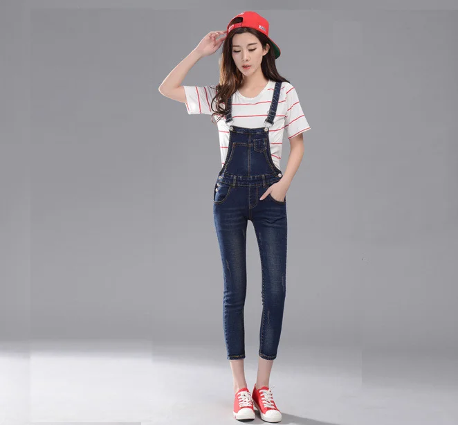 

SS2019 KOREA ANKLE LENGTH STYLE SLIM CASUAL BEST SELLERS GIRL'S DENIM OVERRALLS ,FASHIONABLE DESIGN AND COMFORTABLE SOFT FABRIC