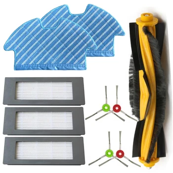 

3-Arm Side Brush Dust Dirt Mop Cloth Sponge Set For Ecovacs Deebot OZMO 900 Vacuum Cleaner Household Cleaning Tools