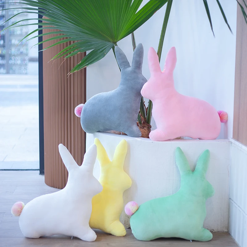 Cute ins nordic little cute rabbit plush animal toys baby toys toys for girls sofa or chair cushion home decoration wholesale