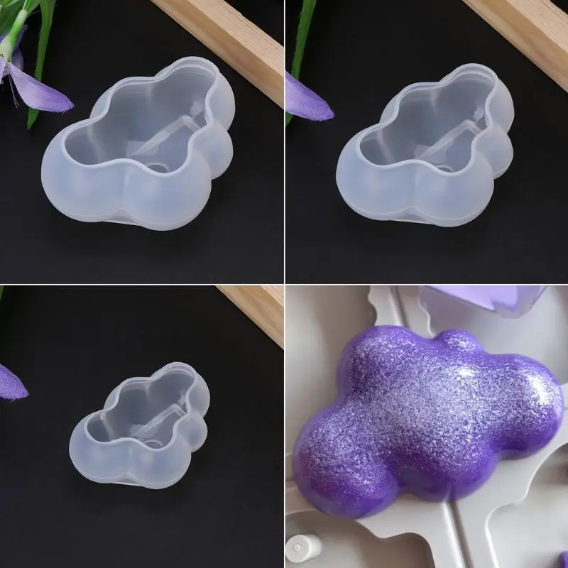Силиконовая форма 3D облако милые самодельные поделки из эпоксидной смолы