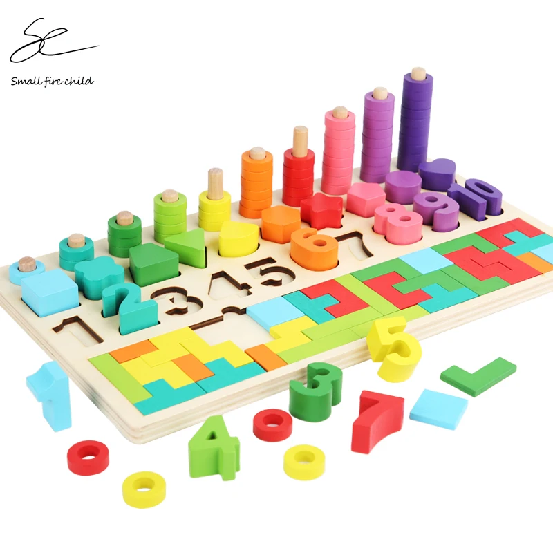Juguete Montessori De Cuentas Geométricas Juego Cognitivo Juguete Montessori De Cuentas Geométricas Juego Cognitivo