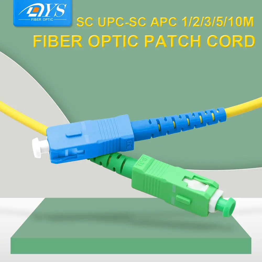 

10pcs SC APC-SC UPC Simplex mode 2.0mm or 3.0mm FTTH Fber Optic Jumper Cable 1/2/3/5/10m