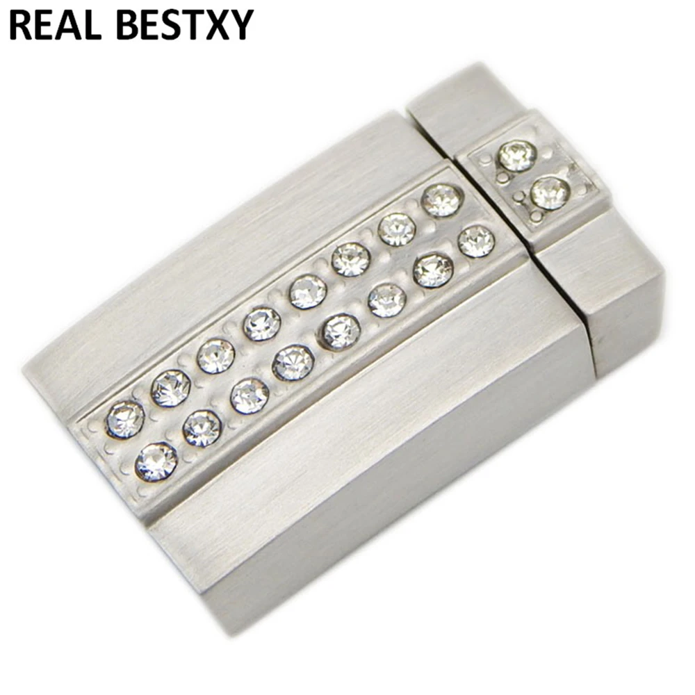 20pcs/lot hole size: 12*3.5mm 316l Stainless Steel Buckle Magnet Hook Jewelry Findings For Leather Bracelet Magnetic Clasp DIY | Украшения