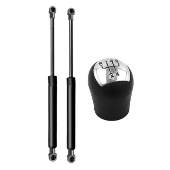 

1 Pcs Car Styling Shift Gear Knobs Chrome Car Spare Parts & 2Pcs Tailgate Support Struts Tailgate Lift Struts Shocks