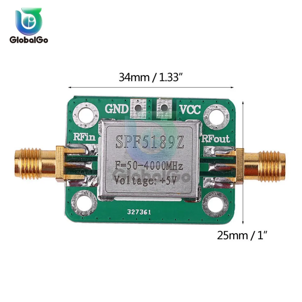SPF5189 RF малошумный усилитель модуль 50-4000MHz NF = 0.6dB-с защитный чехол приемник сигнала модуль усилителя