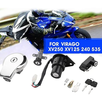 

Ignition Switch Seat Lock Gas Petrol Cap Cover Key Set for Yamaha Virago XV125 XV250 XV 125 250 QJ250-H Motorcycle Accessories
