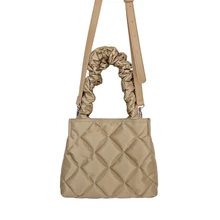 Новинка зимы, женские роскошные сумки, брендовые дизайнерские стеганые Нейлоновые женские сумки, модные женские сумки в клетку, маленькие сумки через плечо