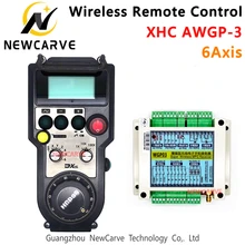 Улучшенная Беспроводной 6 оси маховик Basic 5 оси MPG кулон XHC AWGP-3 Беспроводной пульт дистанционного управления для фрезерный станок с ЧПУ NEWCARVE