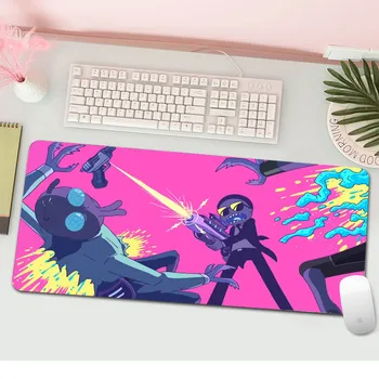 

Custom Rick And Morty Anime Mouse Pad Gamer Large Locking Edge Soft Durable Gaming Mousepad Non-slip Rubber Computer Desk Mat