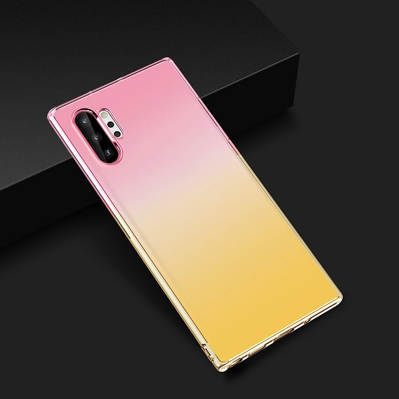 100 шт градиентный Мягкий ТПУ чехол для huawei P30 P20 Pro Lite mate 20 X Nova Y9 Honor 20i 8S 8X 8C ультра тонкий ударопрочный чехол
