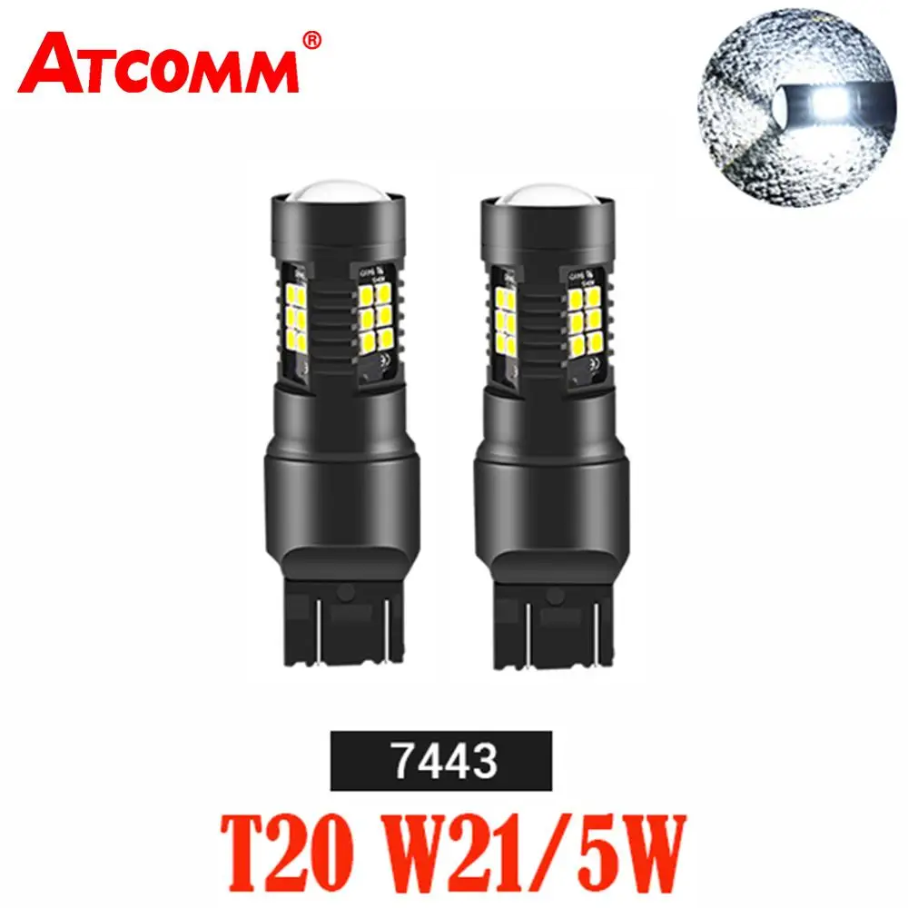 Светодиодные лампы T20 7440 W21W 2 шт. 3014 144smd LED CanBus без ошибок 1156 BA15S P21W BAU15S PY21W