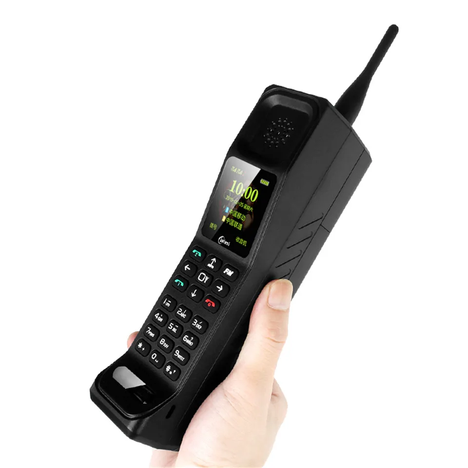 (Gift) Super Big KR999 Luxury Retro Telephon Loud Sound Power Bank Standby Dual SIM Heavy H-mobile M999 With Russian Keyboard