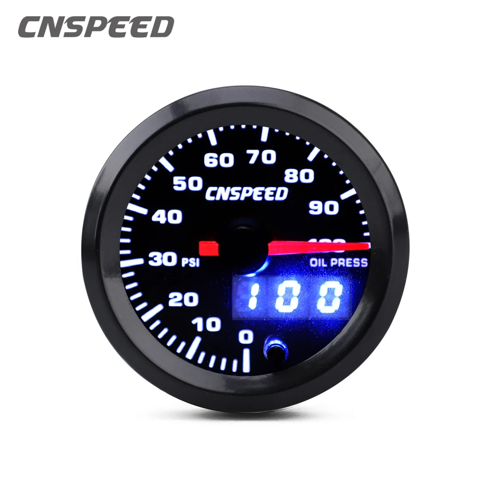 Масляный Пресс CNSPEED 2 дюйма 52 мм 7 цветов светодиодный автомобильный масляный