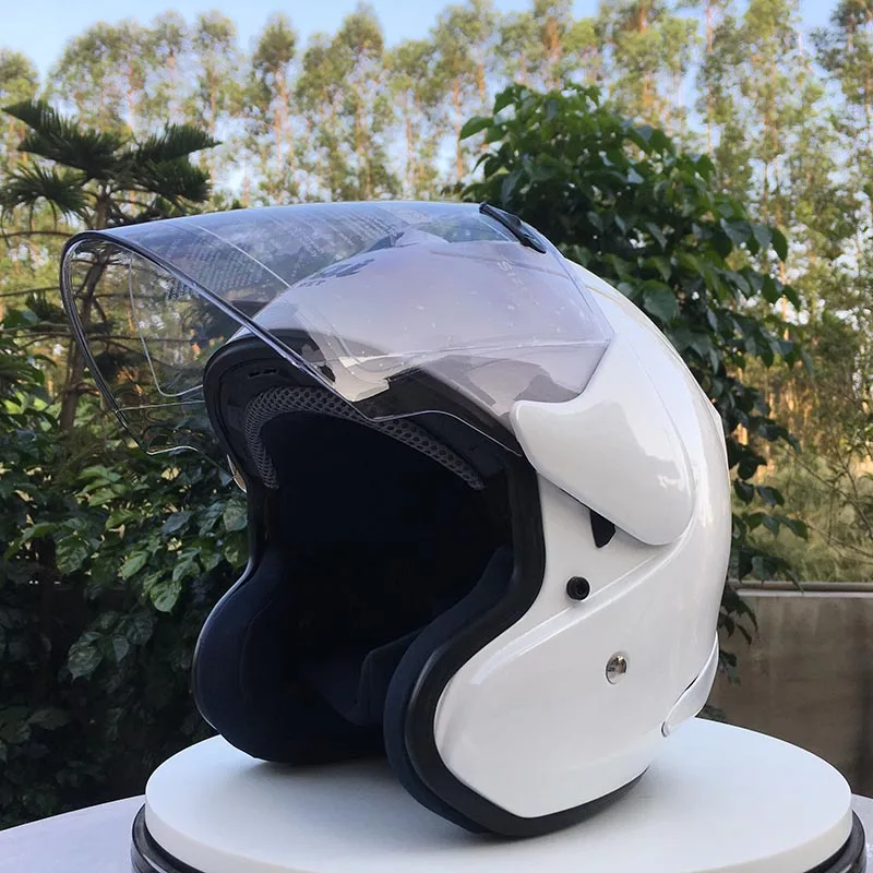 Motorcycle Half Helmet Safety RAM4 Racing Off Road White Capacete ECE Certificate Summer Season | Автомобили и мотоциклы