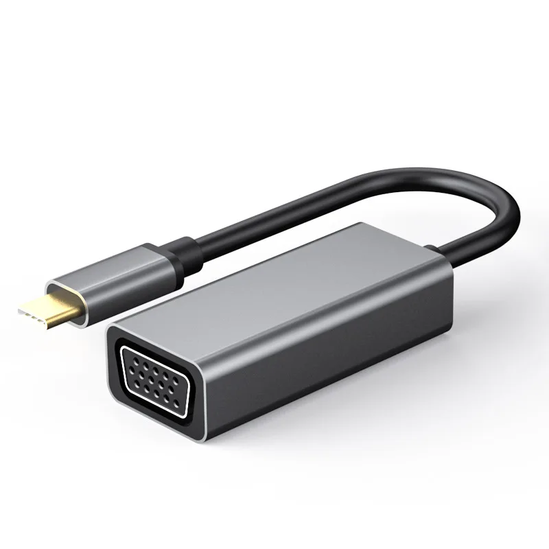 Адаптер USB 3 1 Type C на VGA Кабель адаптер C(Type C) 1080P для проекторов ТВ смартфонов и т.