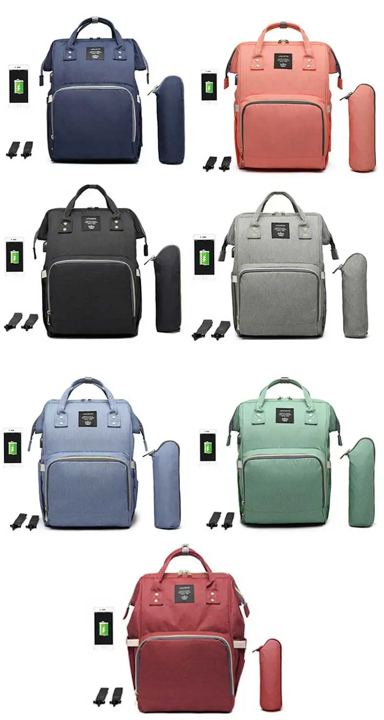 Сумка для детских подгузников Snailhouse с USB, сумка для подгузников для мам и мам, Большая вместительная сумка для подгузников, рюкзак для путешествий, сумка для ухода за ребенком