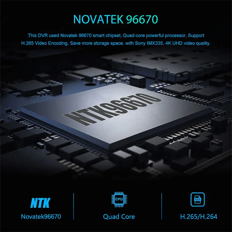 Автомобильный видеорегистратор Olysine с Wi Fi GPS 4K жестами Автомобильная камера Ultra HD