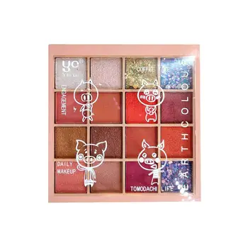 

New Fashion Glitter Eyeshadow 12 Colors Eye Shadow Palette Palette Eyeshadow Makeup Makeup Metallic V8E1