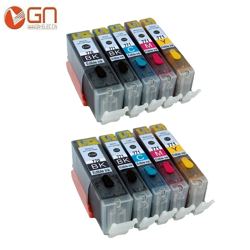 10pk GN PGI770 CLI771 PGI 770 XL CLI 771 картридж со съедобными чернилами для принтера canon PIXMA MG6840 MG5740 MG 6840 мг 5740 TS5040 TS6040 принтер - Цвет: 10pk