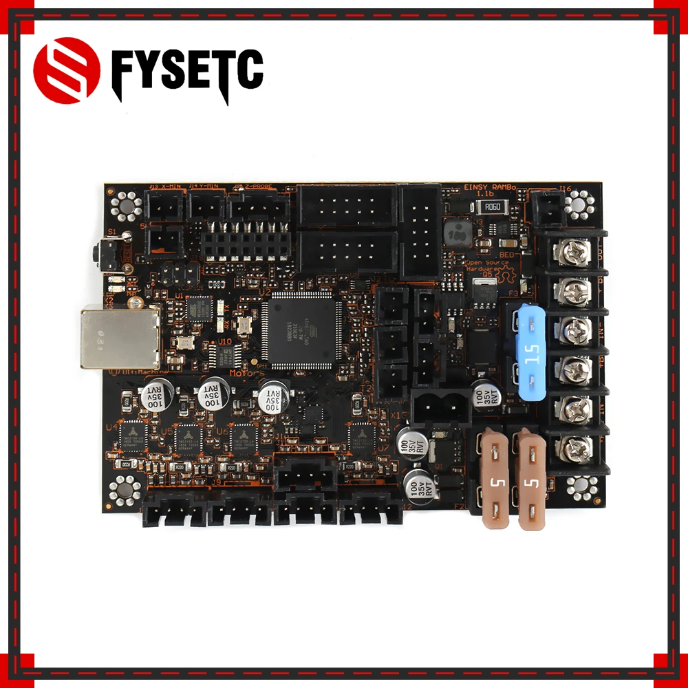 Материнская плата EinsyRambo 1 1b для Prusa i3 MK3 MK3S с 4 шаговыми драйверами Trinamic TMC2130 SPI