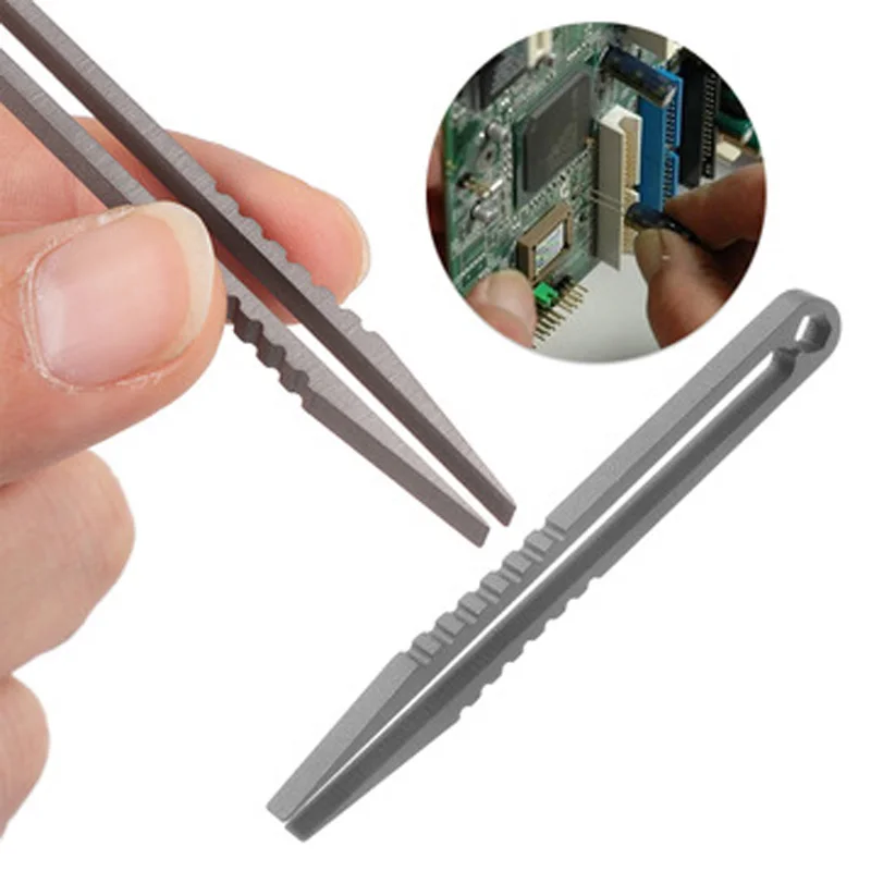 Tweezer Tool Mini Titanium Alloy Tweezer Non-Magnetic Laboratory Lab Clamp Clip Precision Grip Grab
