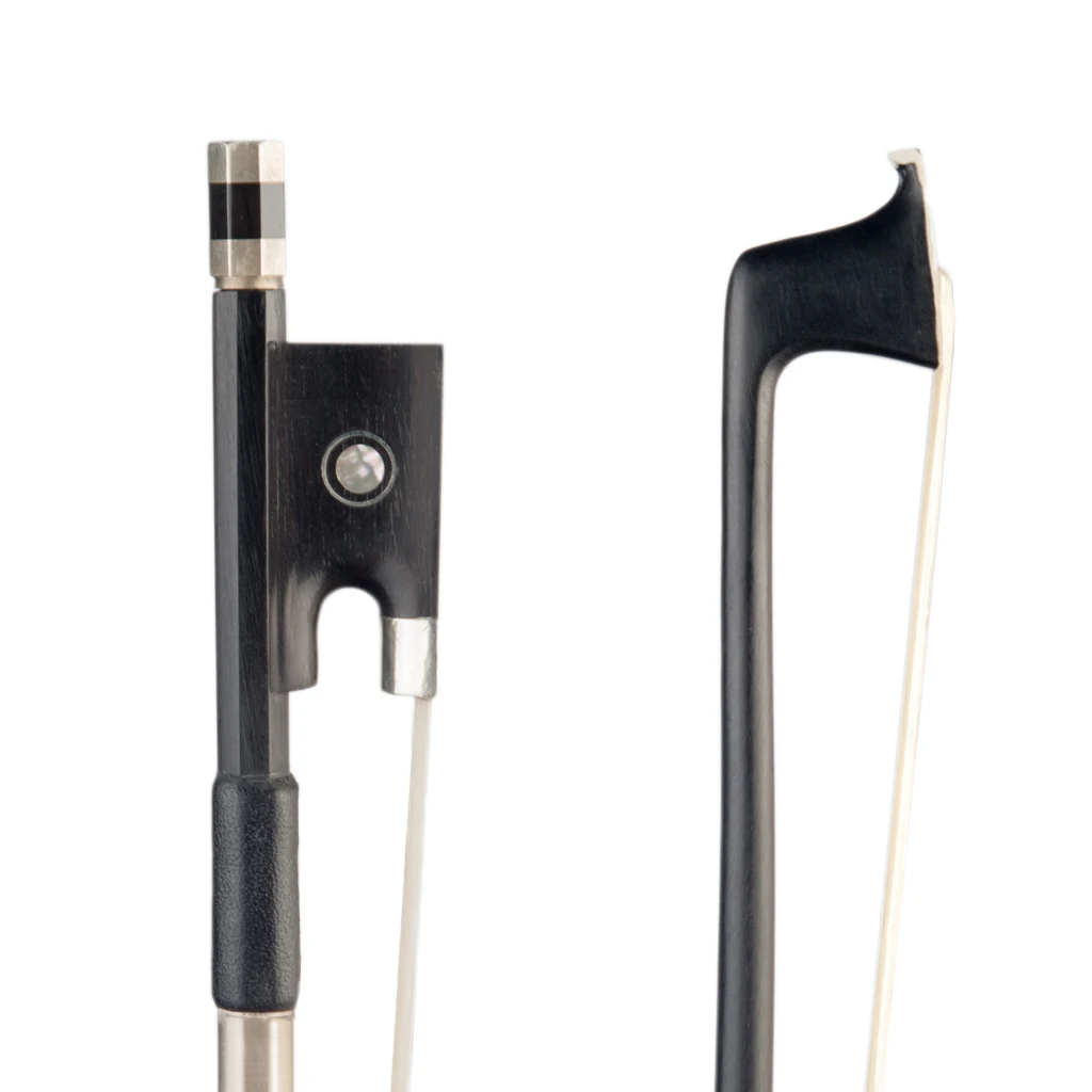 LOMMI 4/4 3/4 1/2 1/4 1/8 Violin Bow Fiddle Bow Carbon Fiber Real Horsehair Ebony Frog Perfect Performance Fast Response