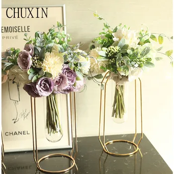 

Artificial flower Camellia bouquet Wedding bride holding Valentine's day gift fake flower Home desk DIY floral garden decoration