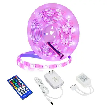 

YOLUXZM LED Strip Lights SMD5050 RGBW 12V3A 5M/16.4ft Flexible Tape Lights 40 Keys Remote Controller +Adapter
