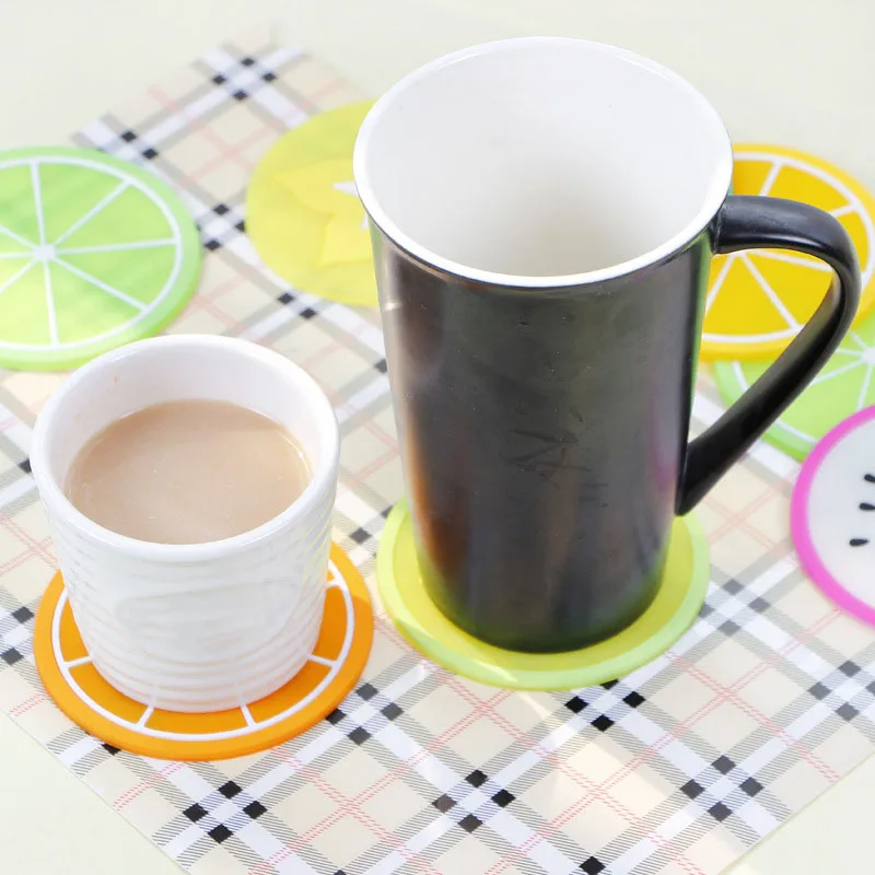 2 шт свежих фруктов Coaster Новое размещение для кружек чашки украшение стола Kawaii