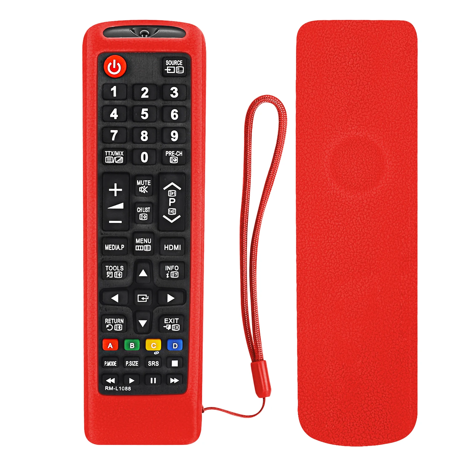 Étui de télécommande TV avec gaine de protection anti-chute Hapo,  anti-poussière, durable, silicone, doux, solide, maison, Samsung, série UTO  59