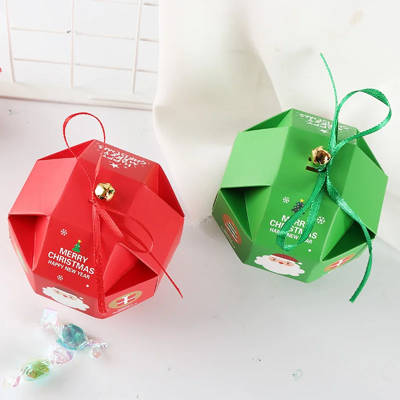 

10Pcs Christmas Gift Sweet Carrier Candy Box Packaging Tree Party Favour VJ-Drop