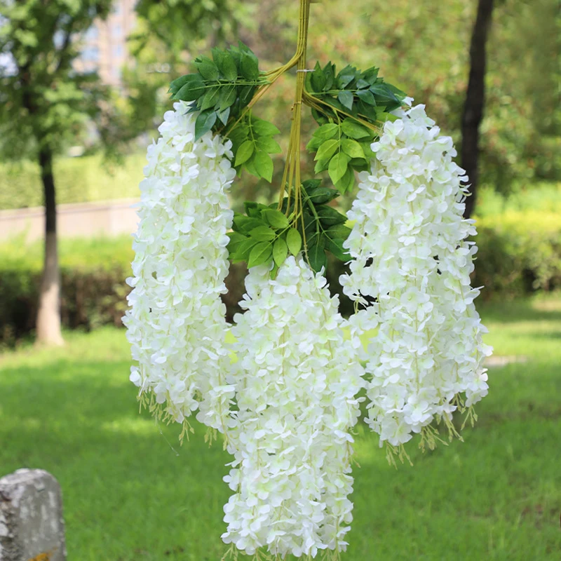 Artificial Flower Wisteria Hanging Bean Wedding Garden Art Living Room Office Decoration Oendant | Дом и сад