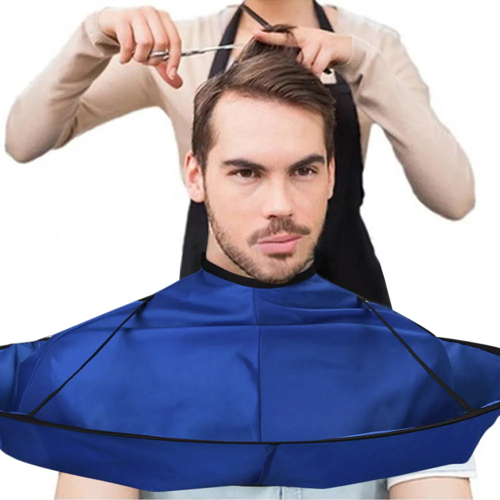 Плащ для стрижки волос зонтик Парикмахерская Ткань для стрижки для парикмахерского магазина DIY салонная накидка парикмахерский салон домашний стилист использование#30 - Цвет: Blue