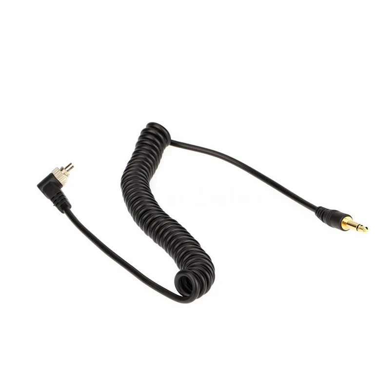 Камера аксессуары для вспышек 3,5 мм для мужчин PC Flash Sync Cable винтовой замок для триггера студийный светильник