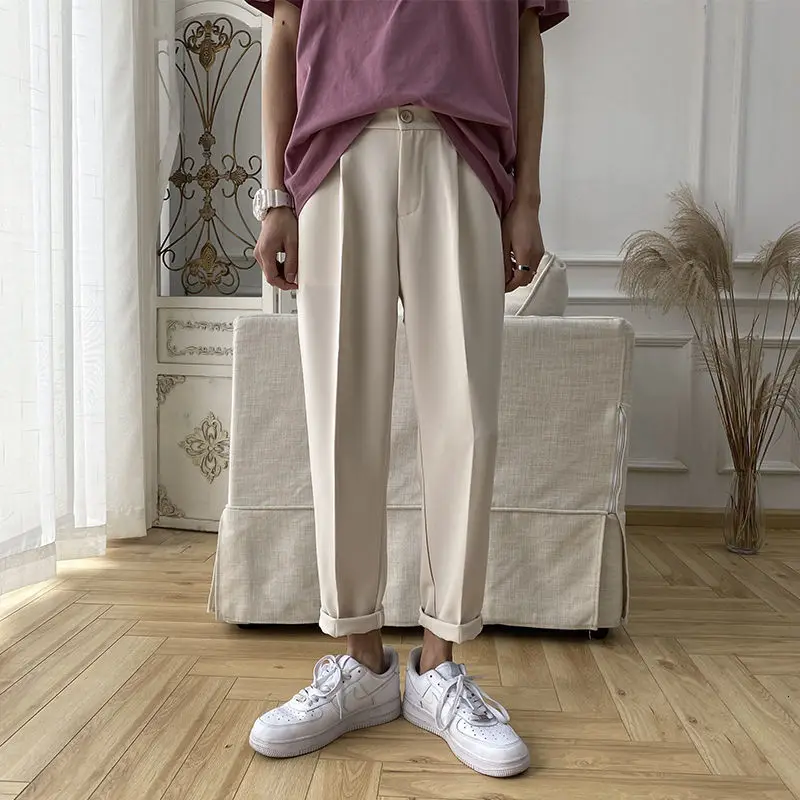 Privathinker Solid Color Men Harem Pants Korean Men's Slim Straight Pants 2020 Streetwear Men Casual Pants Trousers Privathinker Solid Color Men Harem Pants Korean Men's Slim Straight Pants 2020 Streetwear Men Casual Pants Trousers